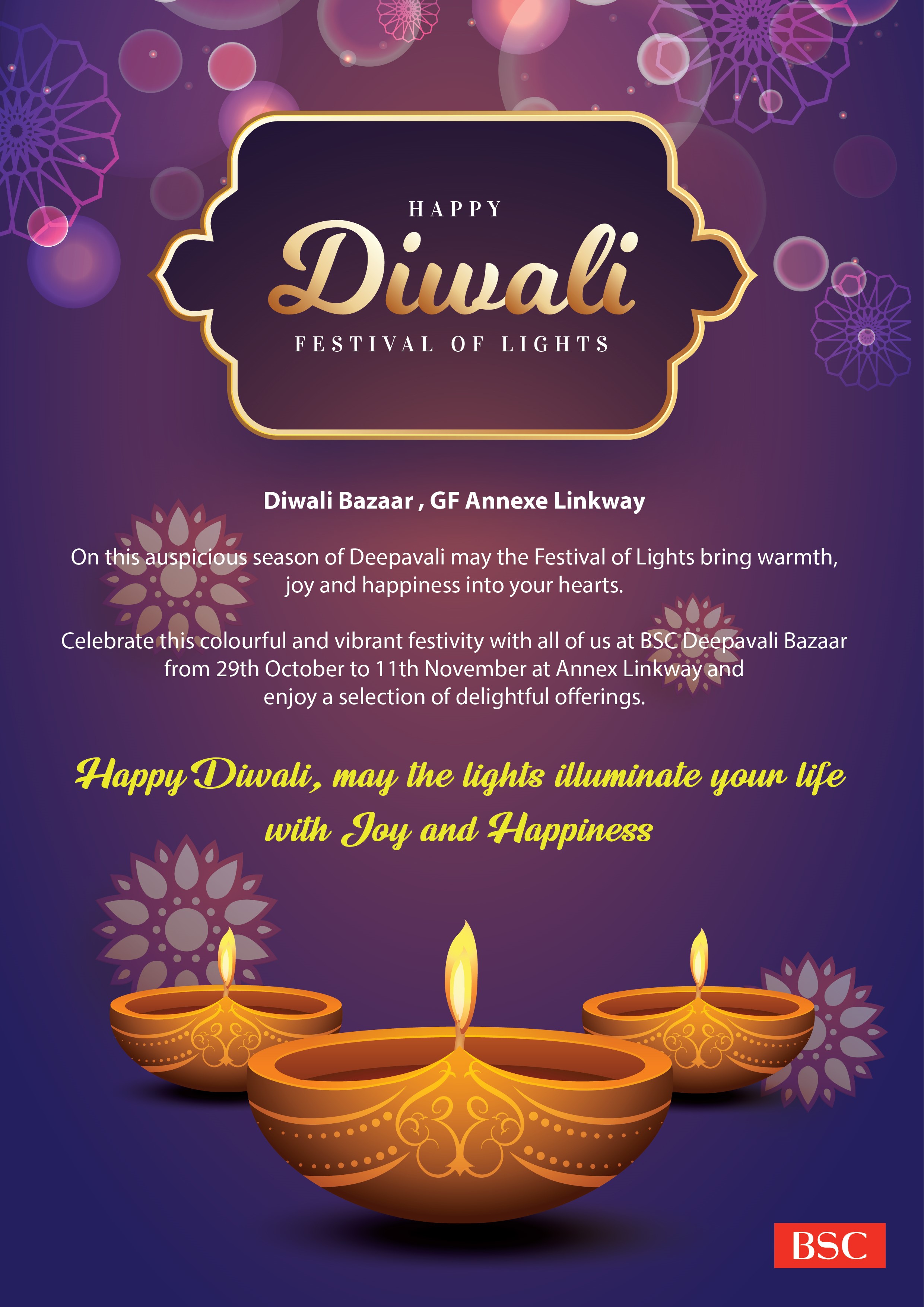 Happy Diwali Festival Of Lights BSC Events Bangsar Shopping Centre